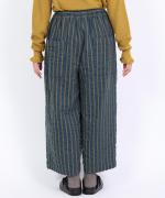 ウールコットンストライプ　パンツ