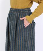 ウールコットンストライプ　パンツ