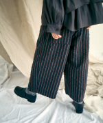 ウールコットンストライプ　パンツ