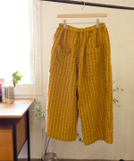 ウールコットンストライプ　パンツ