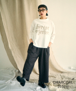 ウールコットンストライプ　パンツ