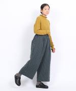 ウールコットンストライプ　パンツ