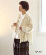 ライトオンスデニム　フリルブラウス