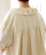 ライトオンスデニム　フリルブラウス