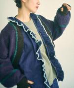 ライトオンスデニム　フリルブラウス