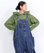 キナリヘリンボンオックス／10ozデニム　サロペット