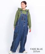 キナリヘリンボンオックス／10ozデニム　サロペット