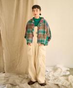 キナリヘリンボンオックス／10ozデニム　サロペット