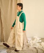 キナリヘリンボンオックス／10ozデニム　サロペット