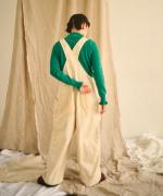 キナリヘリンボンオックス／10ozデニム　サロペット