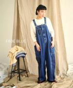 キナリヘリンボンオックス／10ozデニム　サロペット