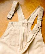 キナリヘリンボンオックス／10ozデニム　サロペット