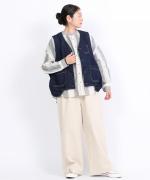 キナリヘリンボン／10ozデニム　ベスト