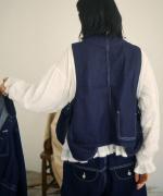 キナリヘリンボン／10ozデニム　ベスト