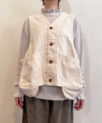 キナリヘリンボン／10ozデニム　ベスト