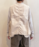 キナリヘリンボン／10ozデニム　ベスト