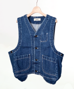 キナリヘリンボン／10ozデニム　ベスト