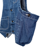 キナリヘリンボン／10ozデニム　ベスト