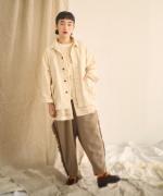 キナリヘリンボン／10ozデニム　カバーオール