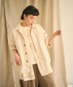 キナリヘリンボン／10ozデニム　カバーオール