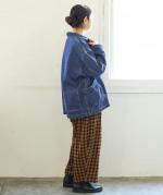 キナリヘリンボン／10ozデニム　カバーオール