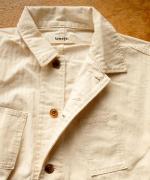 キナリヘリンボン／10ozデニム　カバーオール