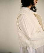 コットンサテンキルト　ベスト