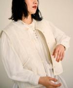 コットンサテンキルト　ベスト