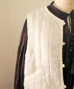 コットンサテンキルト　ベスト