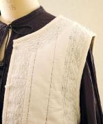 コットンサテンキルト　ベスト