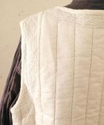 コットンサテンキルト　ベスト