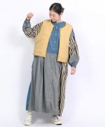 コットンサテンキルト　ベスト