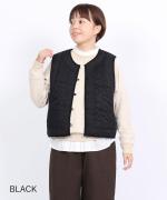 コットンサテンキルト　ベスト