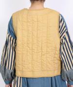 コットンサテンキルト　ベスト