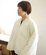 コットンサテンキルト　ジャケット