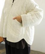 コットンサテンキルト　ジャケット