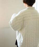 コットンサテンキルト　ジャケット