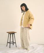 コットンサテンキルト　ジャケット