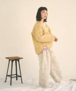 コットンサテンキルト　ジャケット