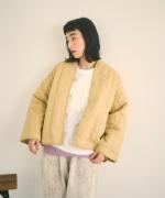 コットンサテンキルト　ジャケット