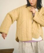 コットンサテンキルト　ジャケット