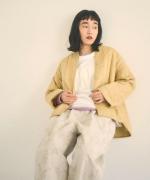 コットンサテンキルト　ジャケット