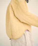 コットンサテンキルト　ジャケット