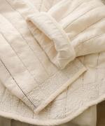 コットンサテンキルト　ジャケット