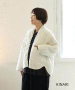 コットンサテンキルト　ジャケット