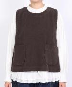 ソフト細コーデュロイ　ベスト