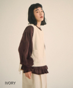 ソフト細コーデュロイ　ベスト