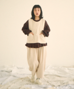 ソフト細コーデュロイ　ベスト