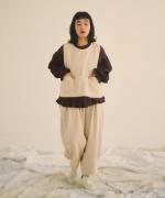 ソフト細コーデュロイ　コクーンパンツ