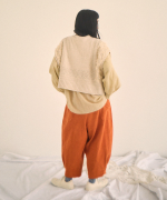 ソフト細コーデュロイ　コクーンパンツ